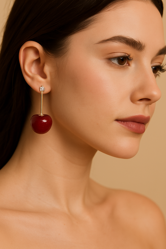 Beautiful cherry earring