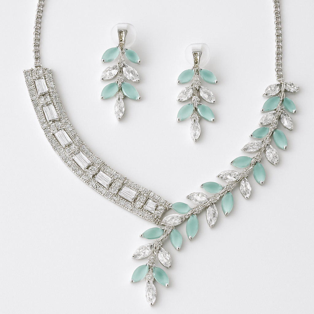 Leaf Design Diamond Set