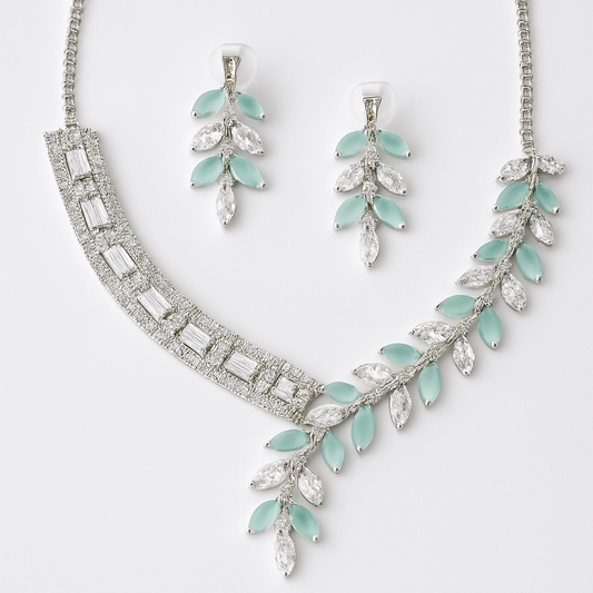 Leaf Design Diamond Set