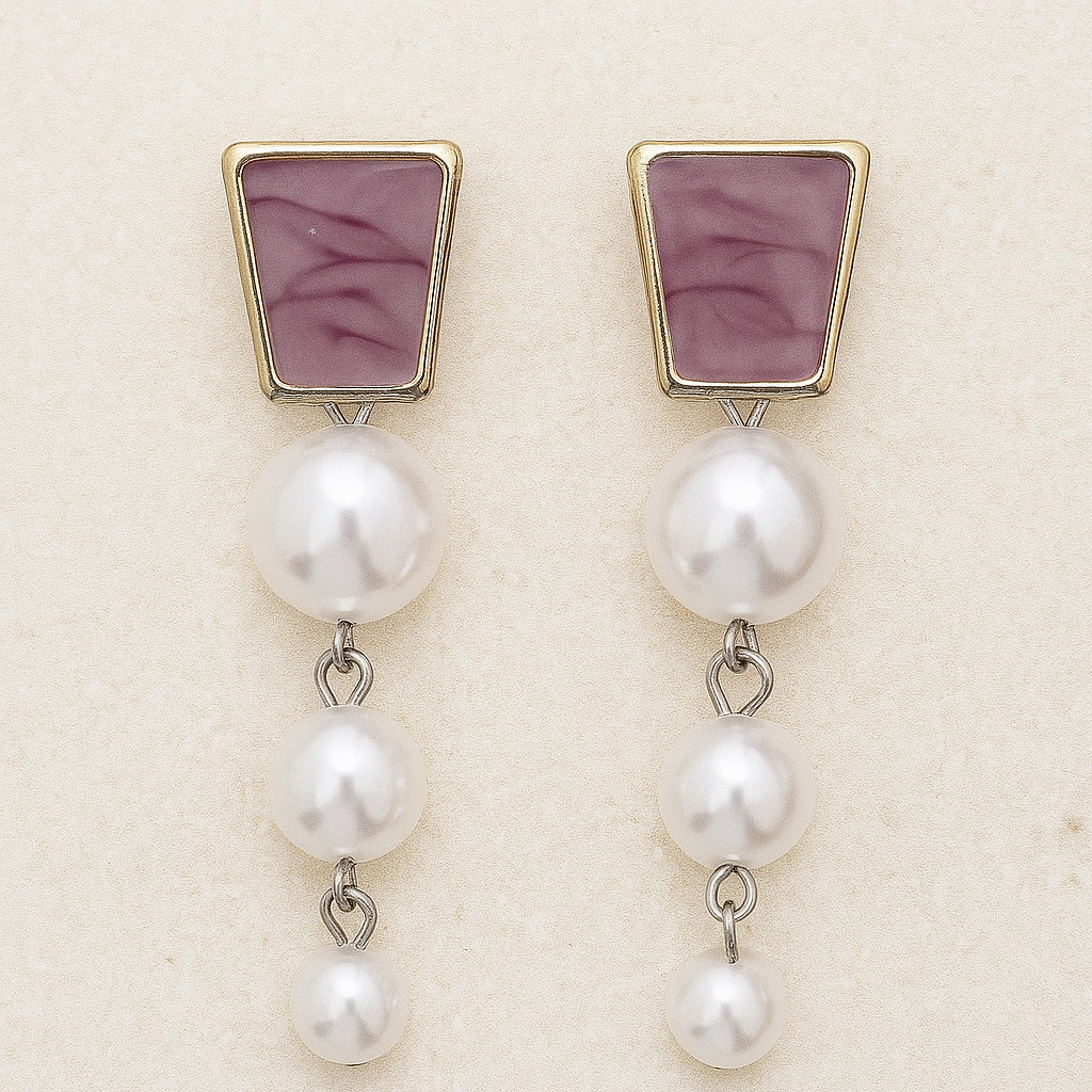 Pearl drop earring