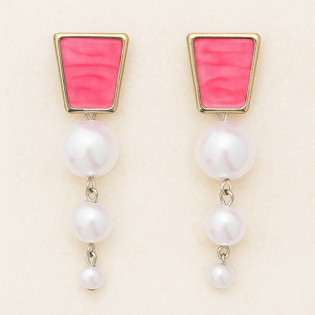 Pearl drop earring