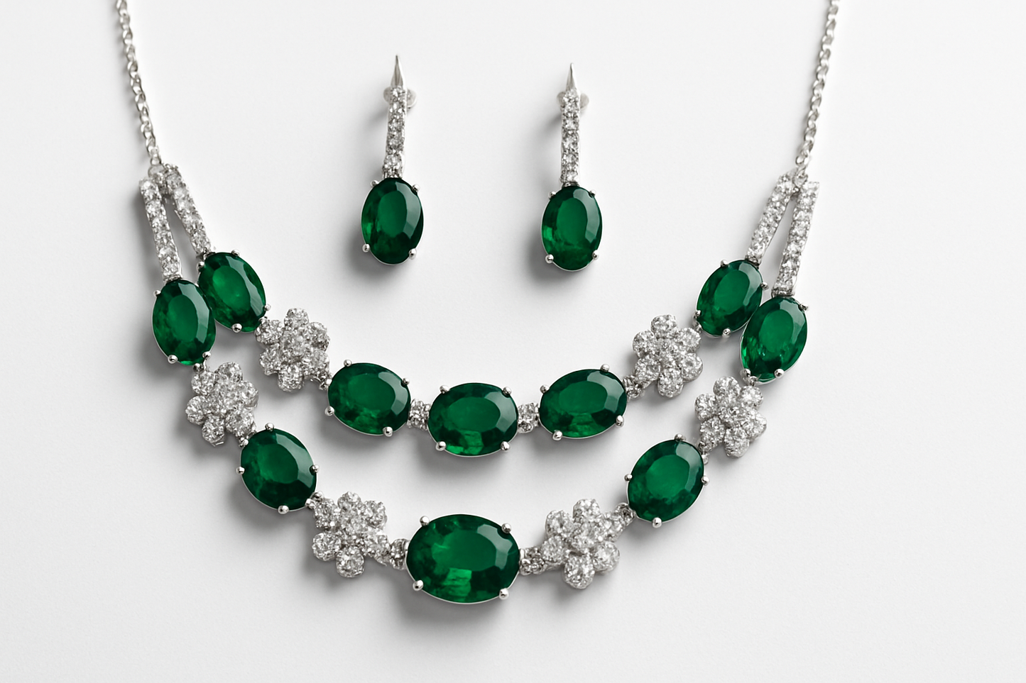 Royal Green Glam Necklace ✨💚