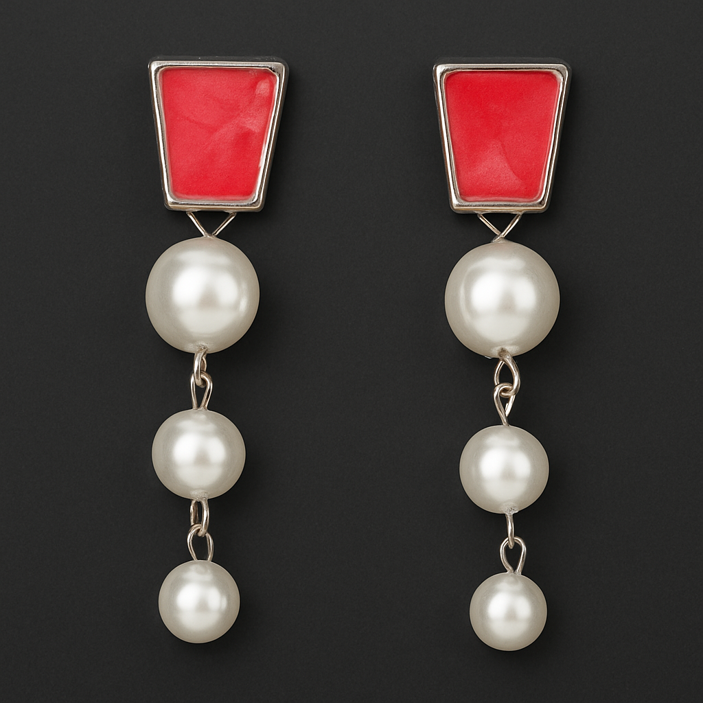 Pearl drop earring