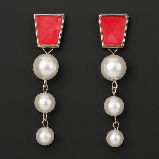 Pearl drop earring