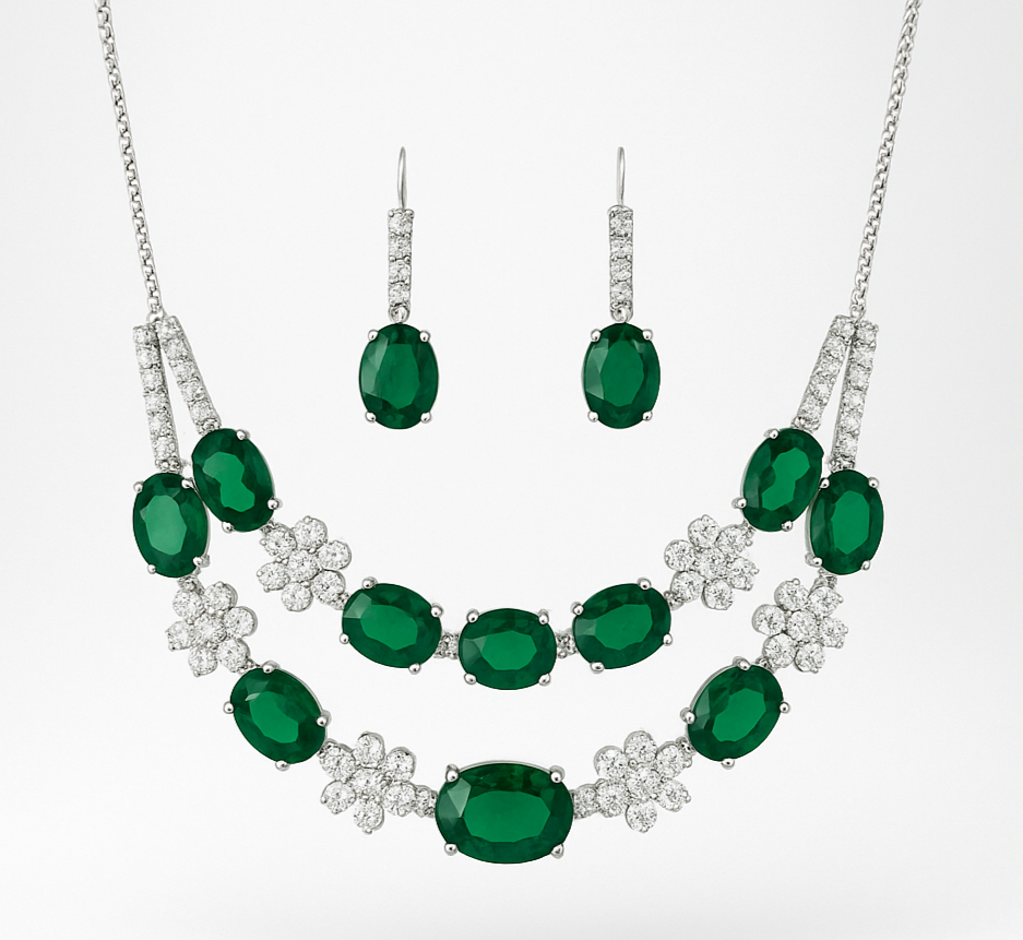 Royal Green Glam Necklace ✨💚